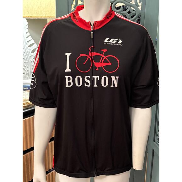 LG LOUIS GARNEAU Cycling Jersey-I CYCLE BOSTON-Urban Adventures-Mens Size XXXL - Picture 1 of 10